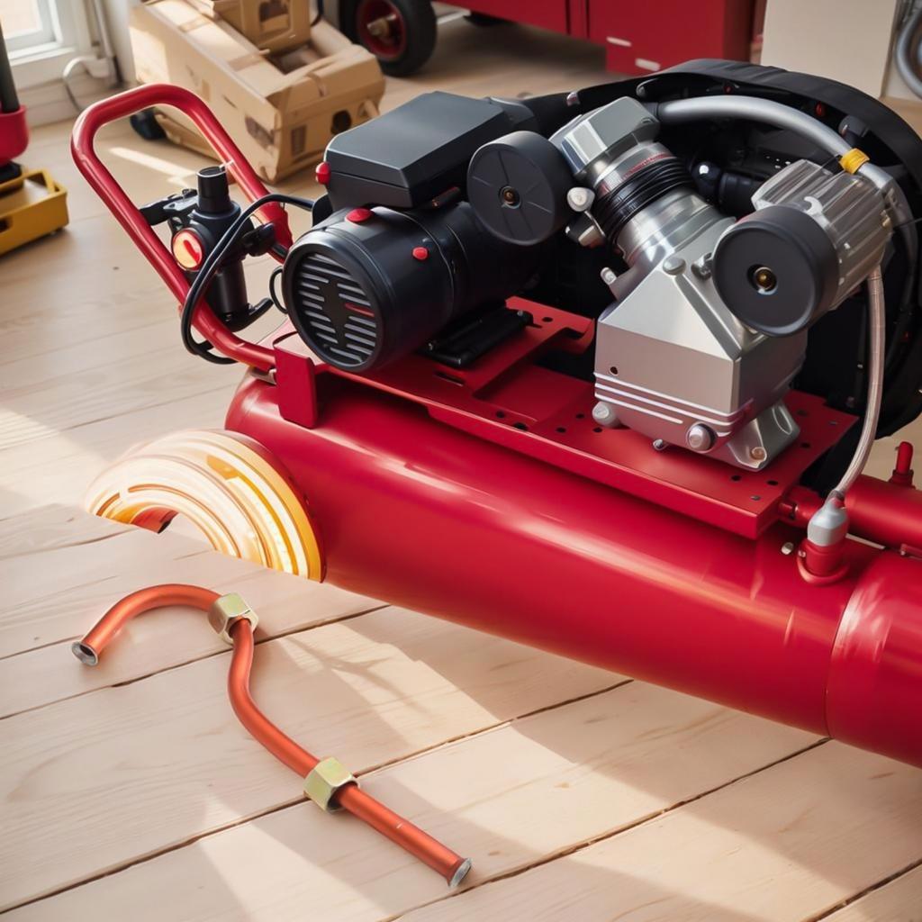 Выхлопная труба воздушного компрессора, алюминиевая труба насоса, резьбовая труба 16x1,5 мм