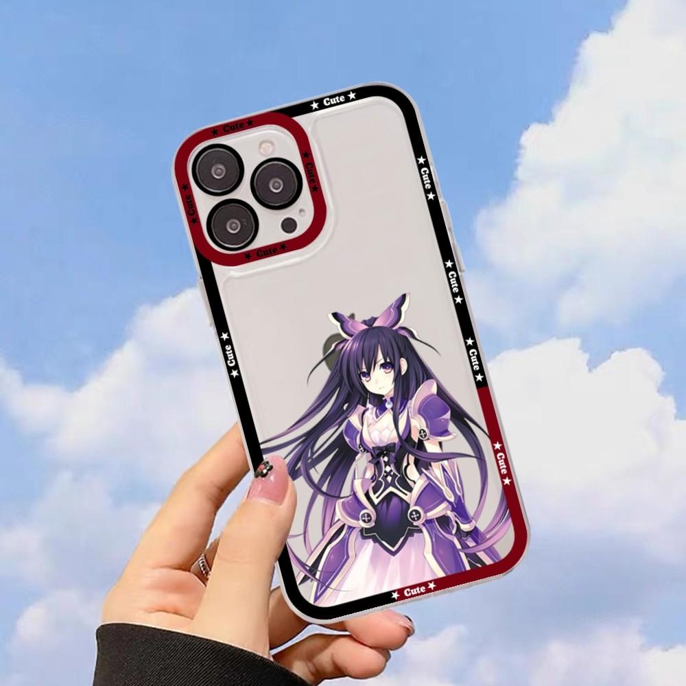 Чехол для телефона Date A Live Tokisaki Kurumi для iPhone 13 14 Pro Max XS XR 12 11 Pro 13 Mini 6 7 8 Plus, мягкая прозрачная задняя крышка