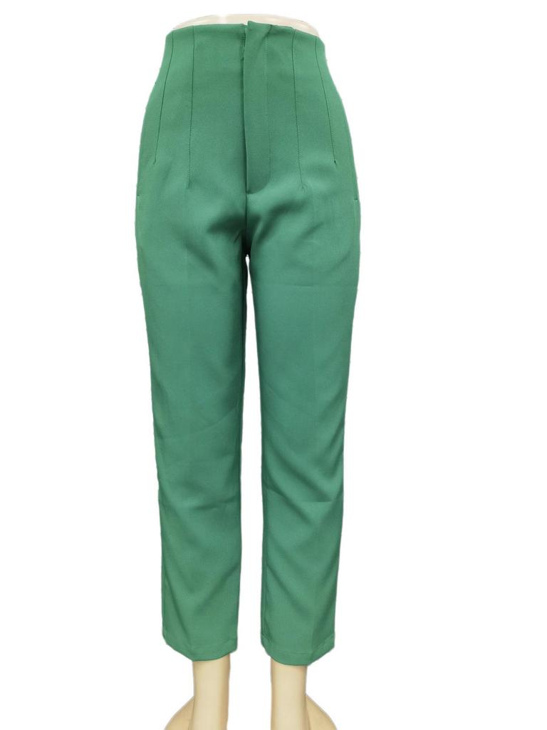 Женские формальные брюки прямого кроя с драпировкой, облегающие фигуру