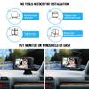 Rear View Monitor 4.3'' IPS Screen Baby Car Mirror Adjustable Wide View Angle for Infants Kids Pets Night Vision Function