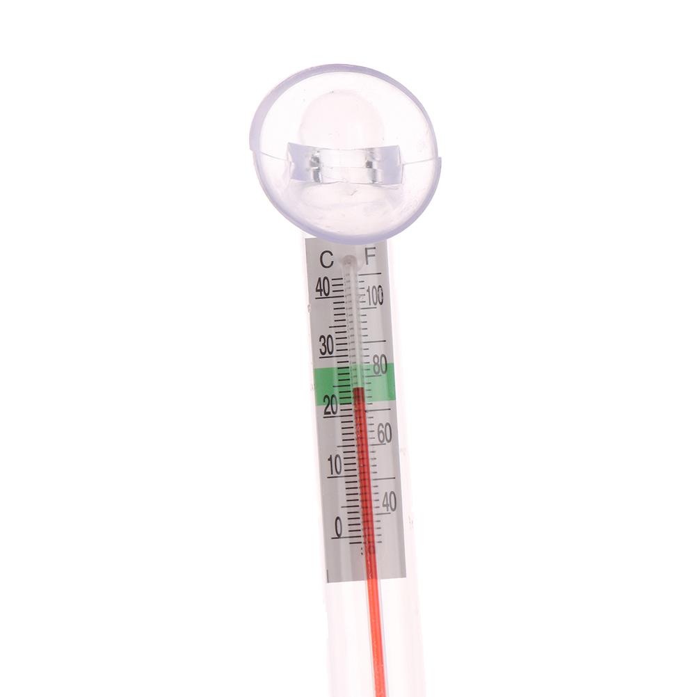 Аквариумный стеклянный термометр для измерения температуры воды в аквариуме с присоской
