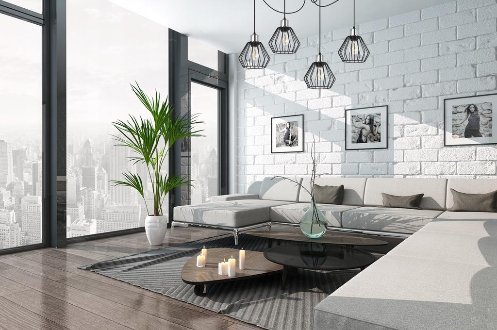 Hanging Lamp, Ceiling Chandelier, Wire Shade, Led