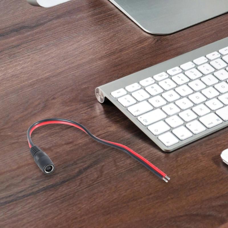 DC7909 силовой кабель с пигтейлами 8 мм, штекер/гнездо для оголенного провода, открытый конец, ремонтный кабель 14AWG, провода питания