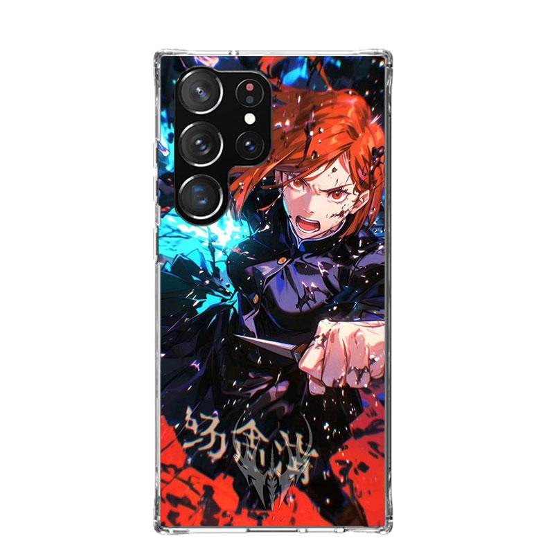 Kaisen J-Jujutsu Кугисаки Нобара Чехол для телефона Samsung Galaxy S25 Edge S24 S23 S22 S21 FE S20 Ultra S10 Plus + Арт Индивидуальный C