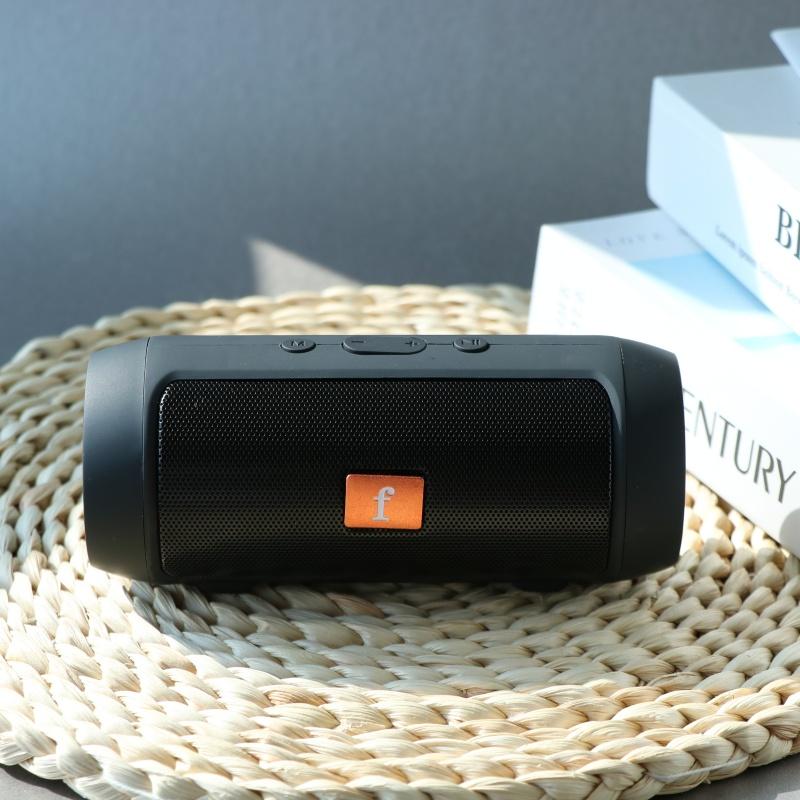 Mini Cylinder Portable Stereo Sound Box Rechargeable Outdoor Music Speaker with Integrated Control Buttons