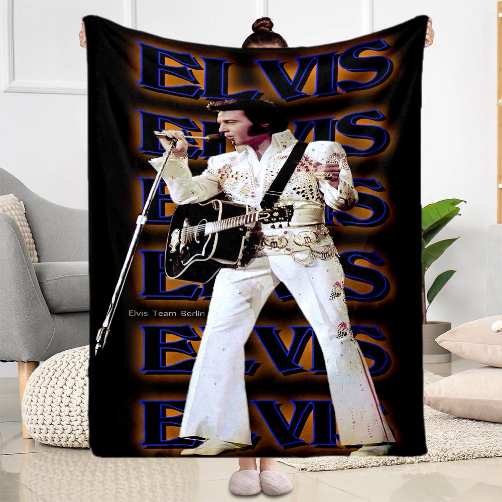 Elvis Blanket Soft Cozy Suitable For Sofa Livingroom Bedding For All Occasions Warmthful Decor Gift For Travel Home Birthdays