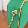Fashion Designer Metal Square Bag Ladies Small Cell Phone Chain One Shoulder Crossbody Purse Box Evening Print Classical Solid