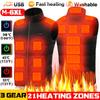 Men Electric Vest Heated Jacket Usb Winter Body Warmer Windproof Gilet Coat Tops
