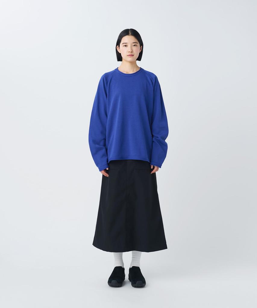 Snow Peak Knit Pullover Knit Sweater Cut and Sew Long Sleeve BLUE M Water-Repellent KN-26SU001 T-Shirt Men's Women's