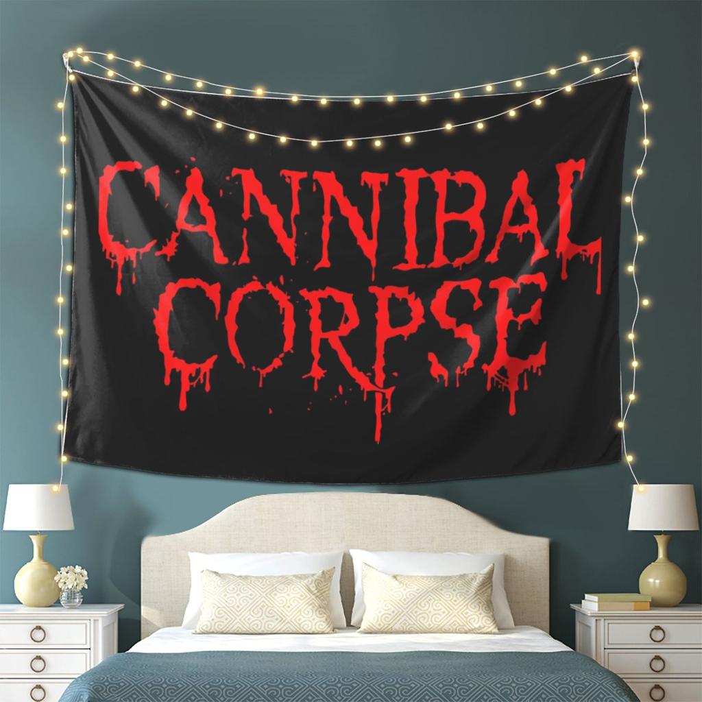 Cannibal Corpse Death Metal Band Tapestry Wall Hanging Aesthetic Home Decoration Tapestries for Dorm Room
