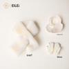EILEI9008 Warm Fleece Scarf Earmuffs Gloves Set