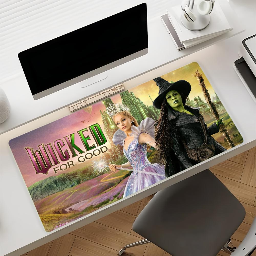 Movie Wicked For Good Mouse Pad Nonslip Locking Edge DeskMat PC Laptop Accessories Rubber Office Keyboard Large Game