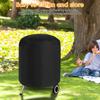 Round Grill Cover 210D Oxford Cloth Dust Proof Vertical Round Smoker Cover Waterproof Multi-purpose Furniture Protective Cover