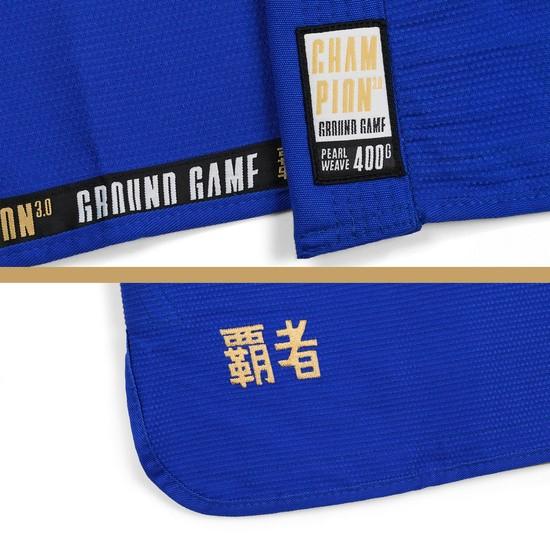 Ground Game Kimono/Gi BJJ Men's Champion 3.0 Blue A2