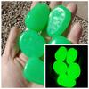 10pcs Luminous Pebbles Big 4.5cm Stone Ornaments Garden Decoration Gravel Courtyard, Fish Tank Glow In Dark Pebbles