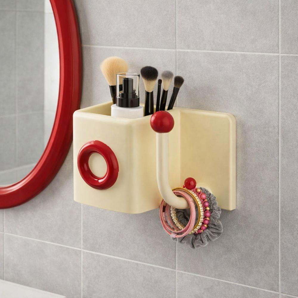 Space Saving Wall Mounted Storage Box No Drilling Headband Hook Scrunchies