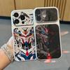Черно-белый мех Гандам, подходящий для чехла на мобильный телефон Apple 11Promax iPhone11/11/11 гальваническое покрытие большое окно 11