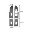 Carbon Fiber Car Interior Door Handle Windows Control Panel Armrest Cover Trim Decal Stickers For Toyota Corolla 2014 Auto