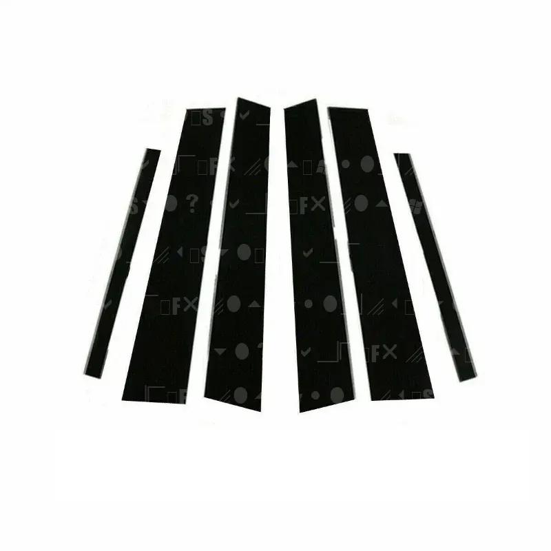 6PCS Polished Pillar Posts Fit For VW T-Cross T cross - Window Trim Cover BC Column Sticker