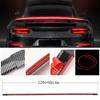 120 cm Led Spoiler Car Light For Universal Rear Wing Black Carbon Fiber The 3rd Rear Taillights Led Stop Signal Lights 12V