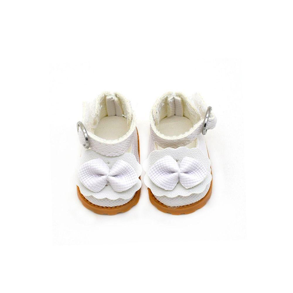 Разные стили обуви Labubu Ручная работа Кожаная обувь Labubu Хобби Туфли с бантом для Labubu