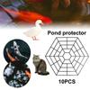 10 шт. Пластиковые защитные сетки для пруда Устойчивое к УФ-лучам Защитное покрытие для защиты рыбы