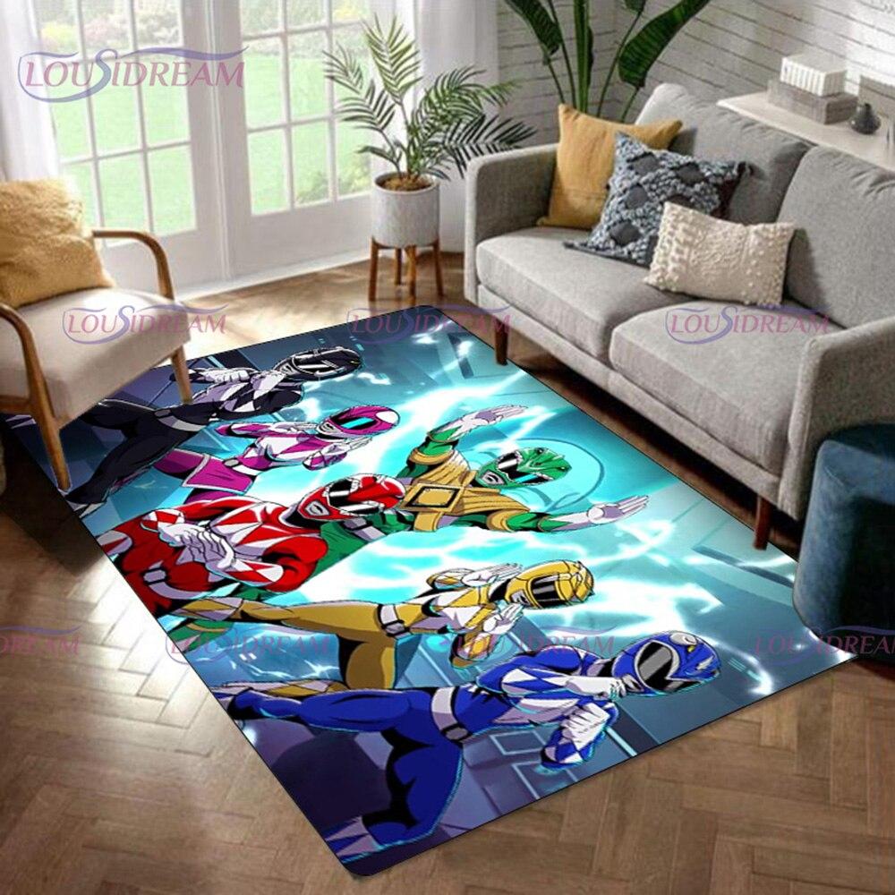 Area Dinosaur Power Popular Rangers Rug 3d Print Carpet Floor Mat Living Room Bedroom Decorate Large Area Carpet Kids Room Rug