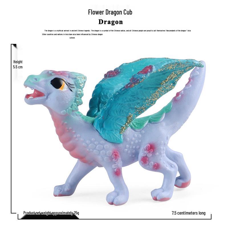Dinosaur & Dragon Plastic Toy Set: Mythical Animal Figures for Kids