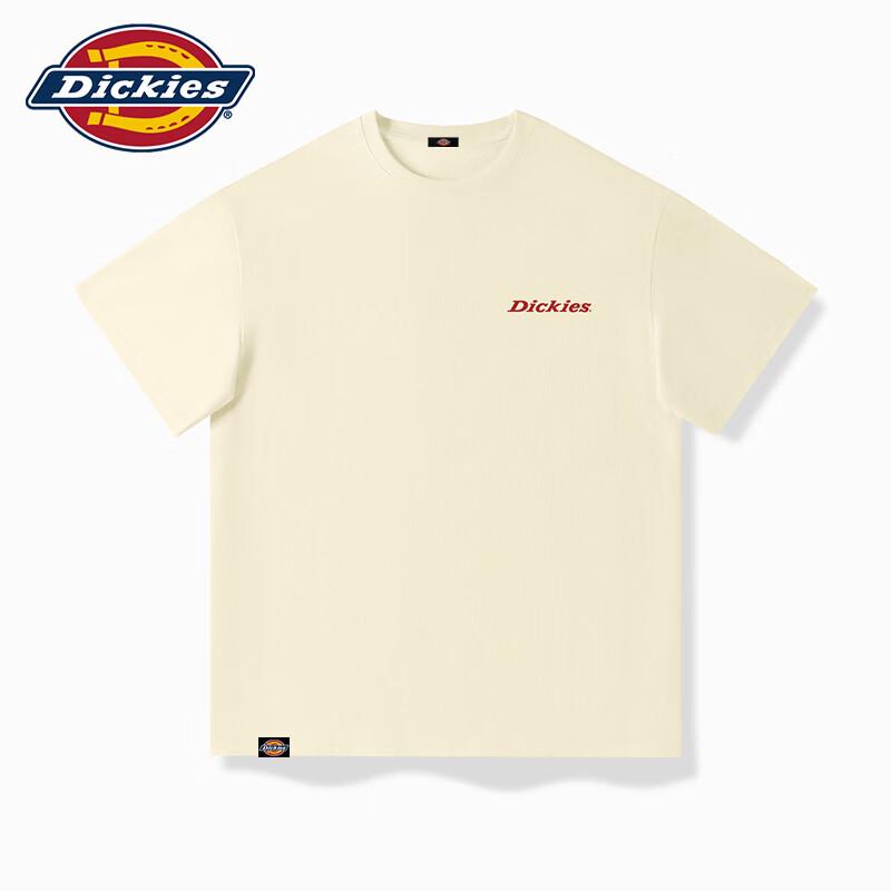 Мужская футболка Dickies в американском ретро стиле с принтом красного логотипа