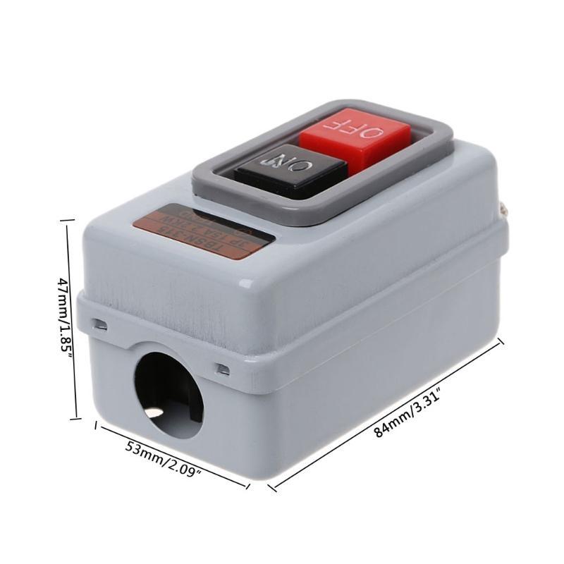 TBSN-315 AC 380V 15A 2.2KW ON/OFF 3 Phase Self-Locking Power Push Button Switch