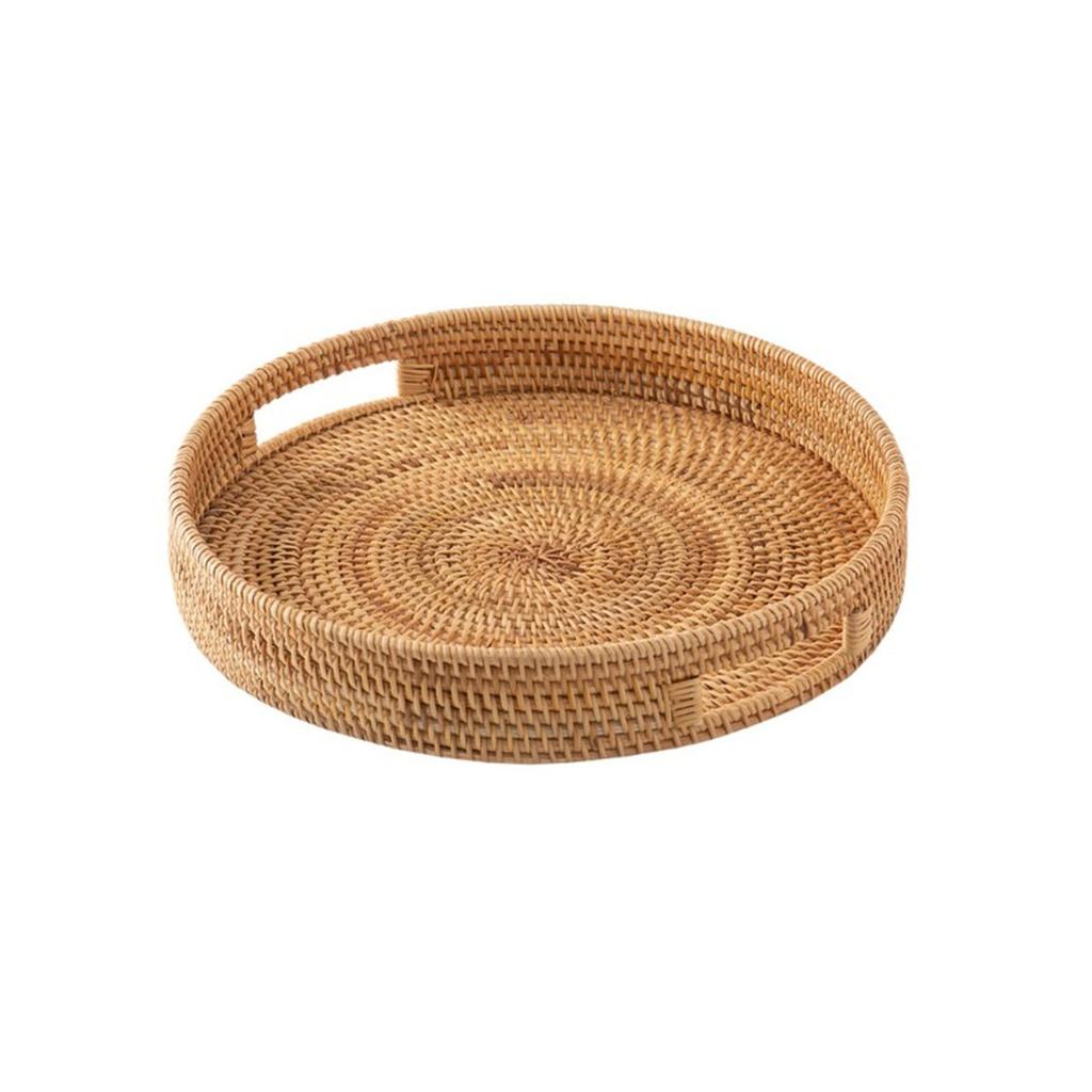 Rattan Tray for Serving and Storage Enhance Your For Home's Rustic Charm