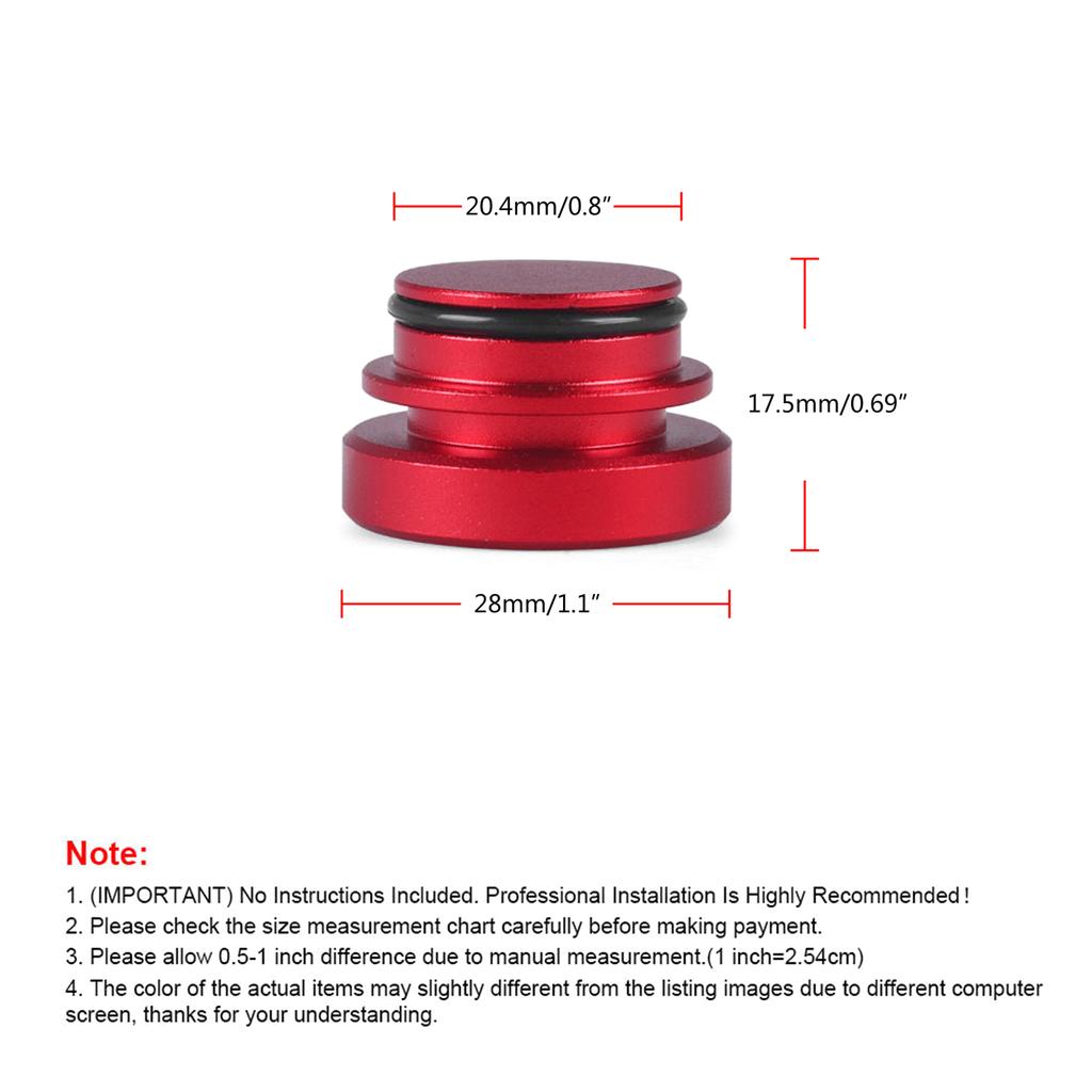 Universal Cigarette Lighter Plug Cover Billet Aluminum Dustproof Plug Fit Most Auto Boat Marine 12V Power Source Vehicle