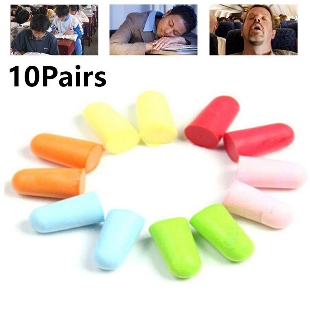 Travel Sleeping Anti-noise Rebound Hearing Protector Polyurethane Foam Earplugs Earmuffs Tapered