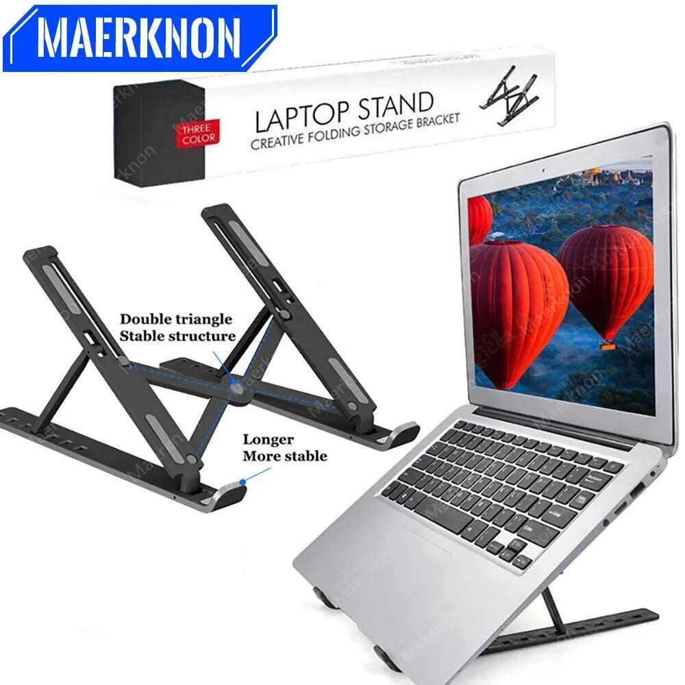 Портативная подставка для ноутбука MacBook Pro Air, складной кронштейн для ноутбука, кронштейн для планшета, держатель для ноутбука, компьютерный кронштейн, держатель для ноутбука