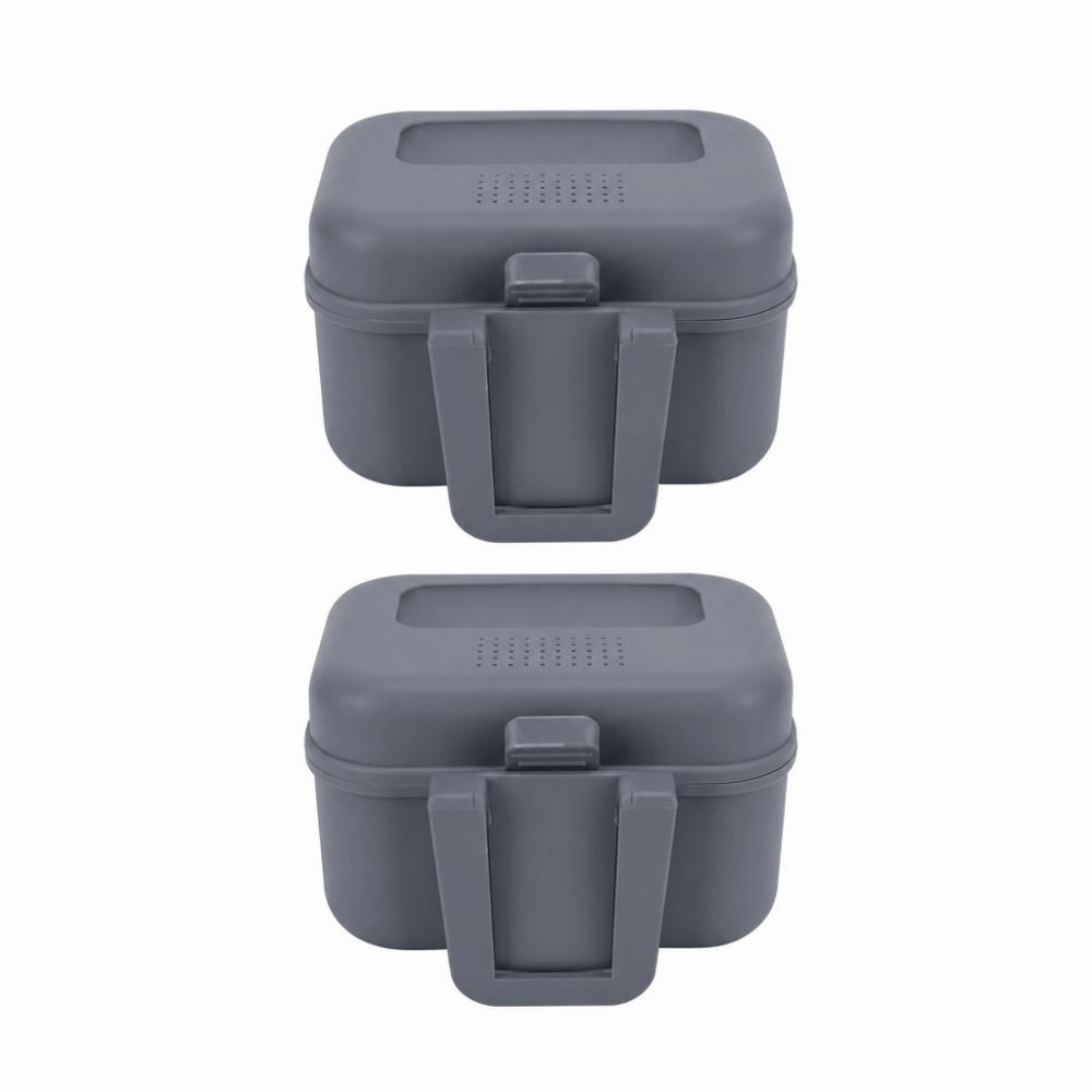 2PCS Waterproof Bait Cooler Box 9*6*5.5cm Fishing Bait Box Fishing Live Bait Box  River Fishing