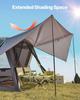 SUV Camping Tent Outdoor SUV Tent with Awning Waterproof for 5-8 Person