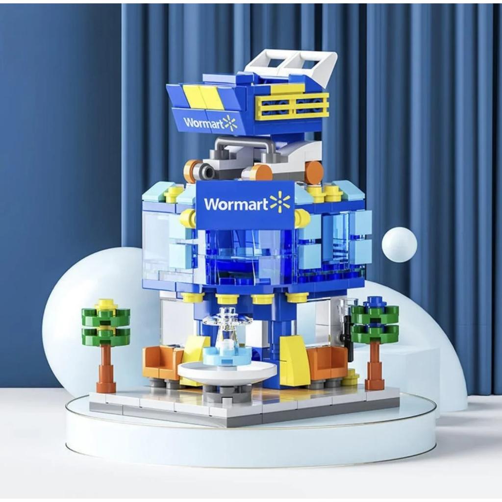 Архитектура Street View House Building Blocks DIY Mini City Store Модель Игрушки Для Рождественских Подарков