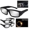 Unisex Solar Eclipse Glasses Safety Viewing Block Harmful UV Light Claer Sun Picture Plastic Lightweight Unisex Direct Sun Observation Glasses