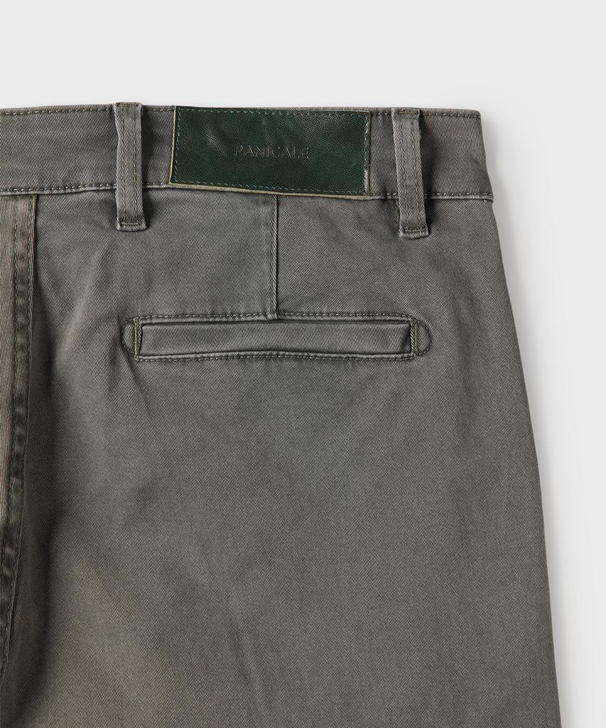 PANICALE Charcoal Washed Cotton Chino Pants