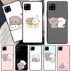 Peach Cat Case For Samsung Galaxy A54 A34 A14 A13 A12 A22 A32 A52 A72 A51 A71 A53 A52S Back Cover