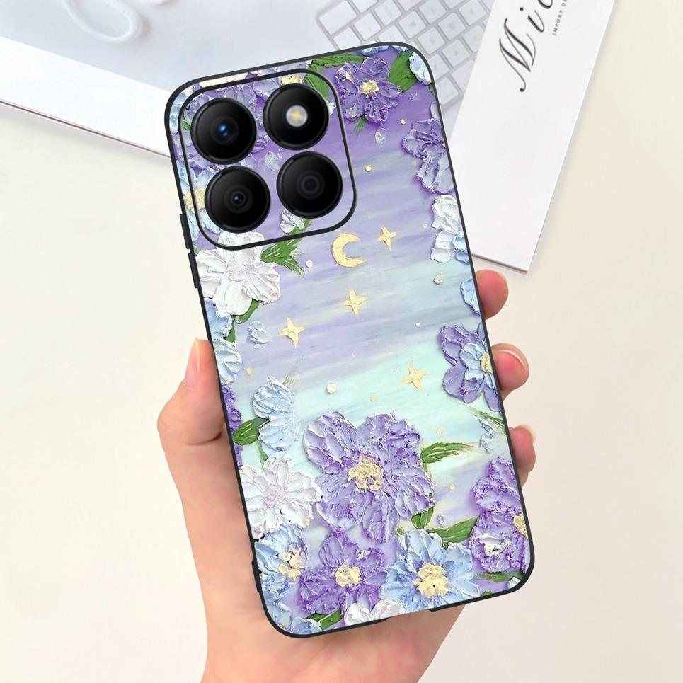 Women Fashion Girly Phone Case For Huawei Honor X9b Honor X8b Coque Funda Flower Pattern Soft Silicone Funda HonorX9b 5G Coques