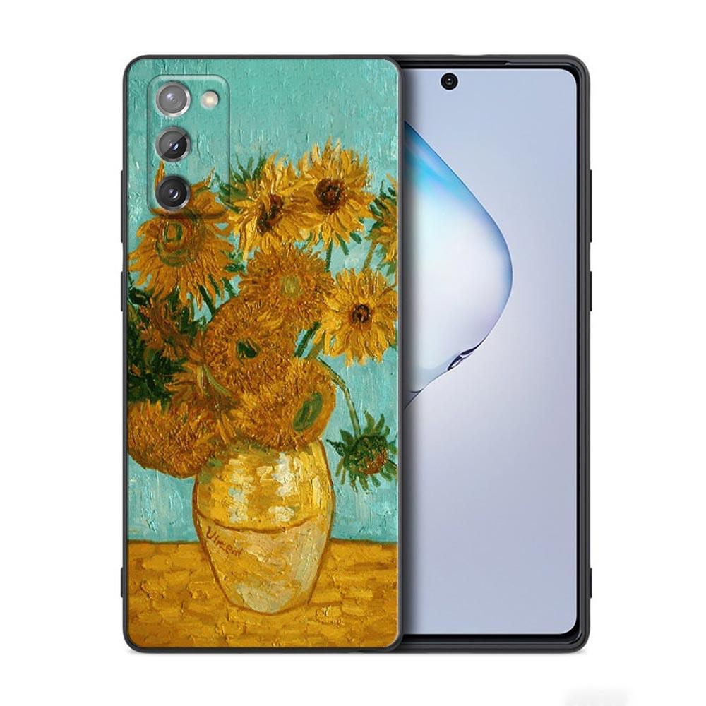 Чехол для телефона Samsung Galaxy M62 M52 M51 M32 M31 M22 M11 F62 F52 F42 F22 F12 Чехлы Кот Ван Гог Звездная ночь картина маслом