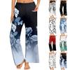 Women's Printed Casual Elastic Waist Comfortable Straight Tube Loose Pants