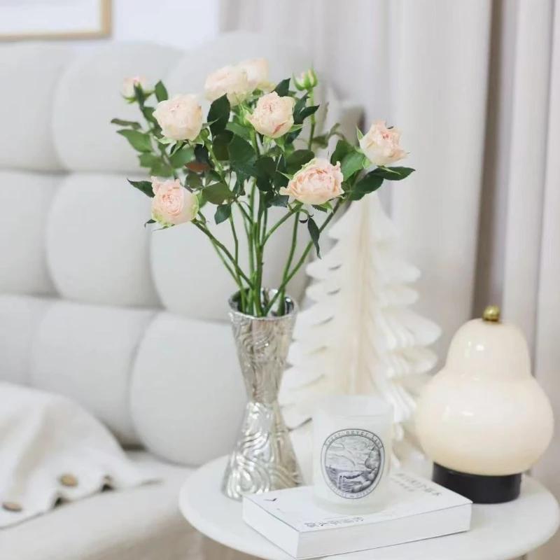 Современная ваза для цветов Минималистичная декоративная ваза Настольное украшение Керамическая ваза для обеденного стола, офиса, вечеринки, полки, домашнего декора