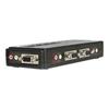 STARTECH KVM-переключатель USB VGA с 4 портами и кабелями - Комплект переключателя монитора, клавиатуры, мыши - Черный