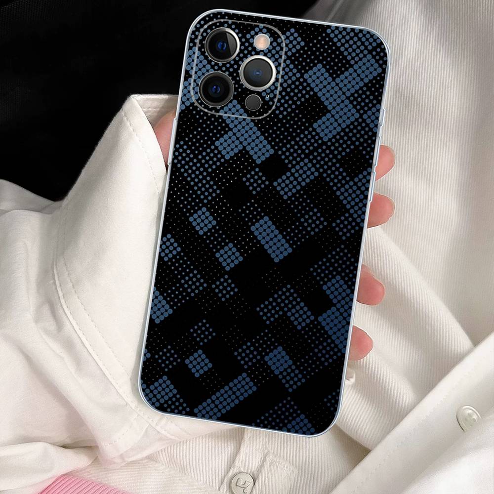 Текстура волокна Для iPhone 17 16 15 14 13 12 Mini 11 Pro Max Прозрачный чехол