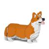 JEKCA Welsh Corgi Block Small, Brown, Korean Popular Toys