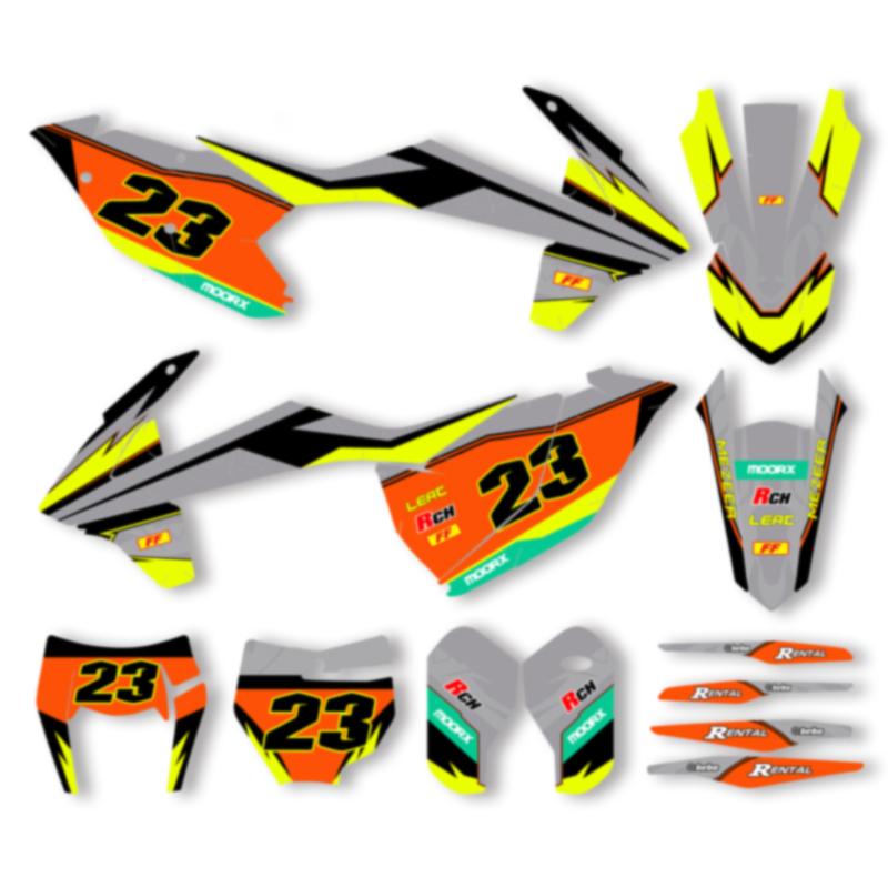 DSMTECH Graphics Decals Stickers Kits For KTM 125 250 350 450 500 SX SXF XC XCF 2016 2017 2018 EXC EXCF XCW 2017 2018 2019 006