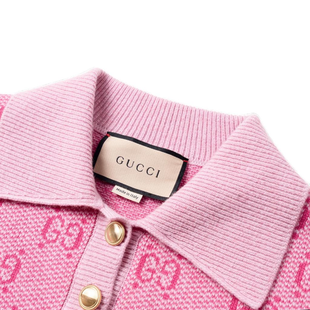 Gucci Жаккардовое поло 'Розовое' 773631-XKDK5-5152