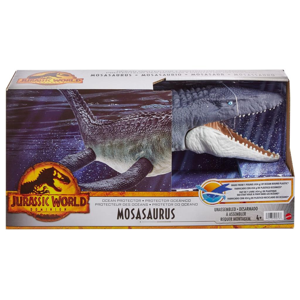 Mattel JURASSIC WORLD Новый правитель Король сильнейших мозазавров лет и HGV34 Sea! [Общая длина приблизительно. 75см] [Игрушка динозавр] [Продукт SGDs]